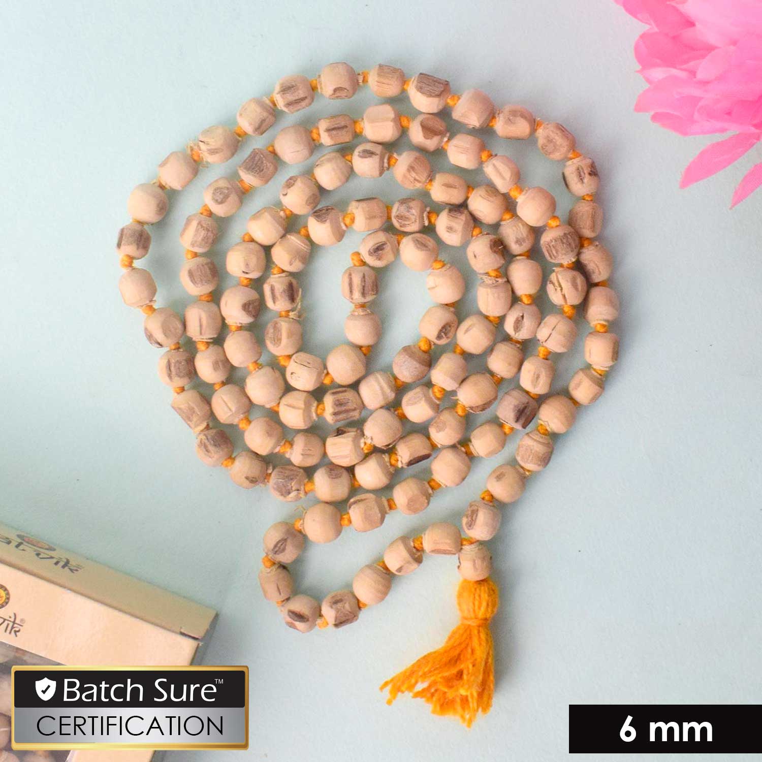 100% Pure Tulsi Kanthi Jap Mala 6mm