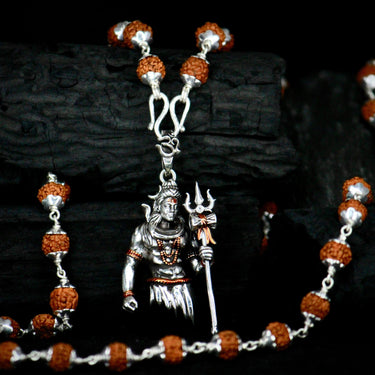 Rudraksha Shivji Pendant With Chain