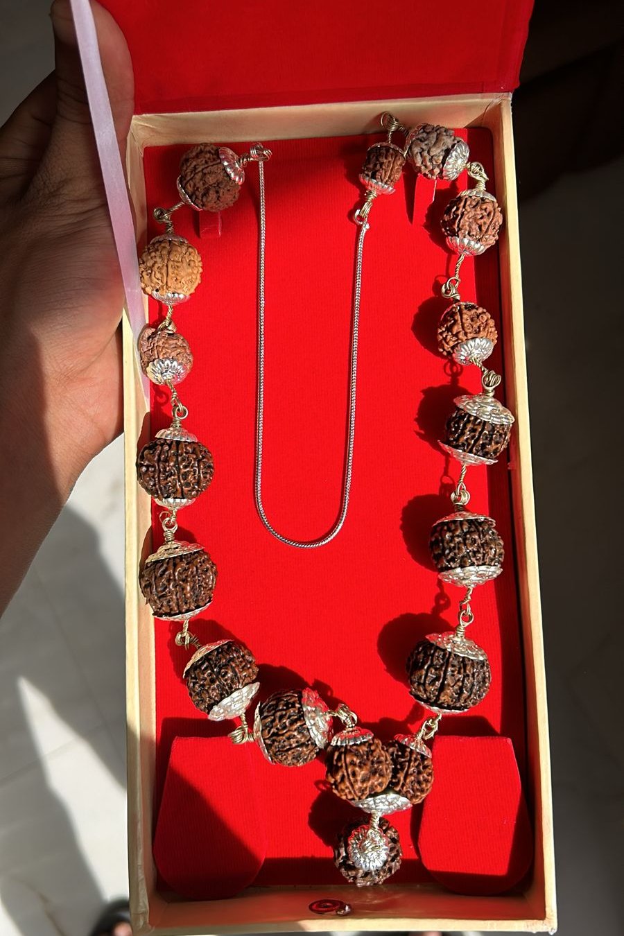 1-14 MUKHI RUDRAKSHA MALA - SIDDHA MALA (NEPALI BEADS)