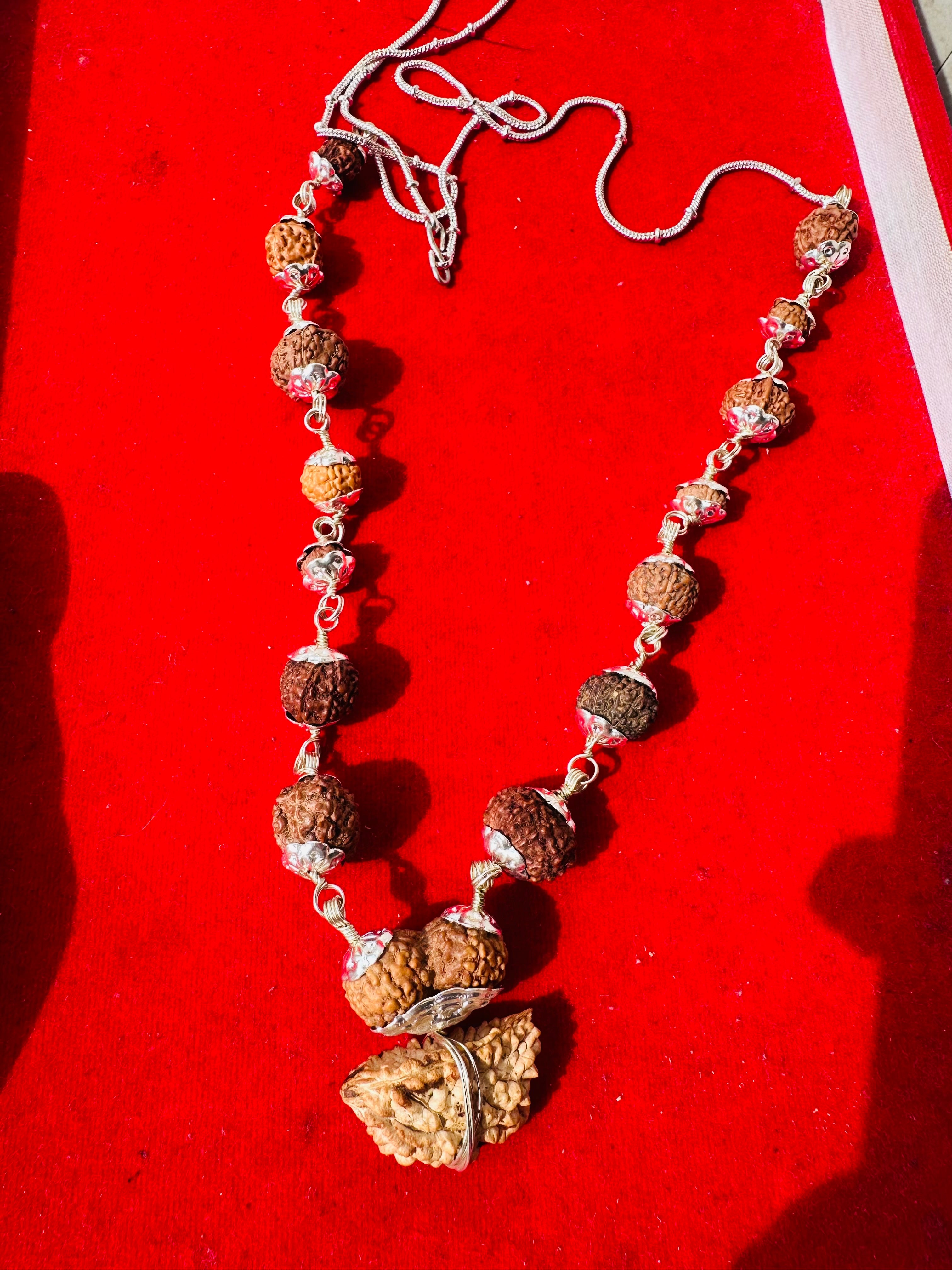 1-14 Mukhi Siddha Mala (Indonesian) – Silver Capping