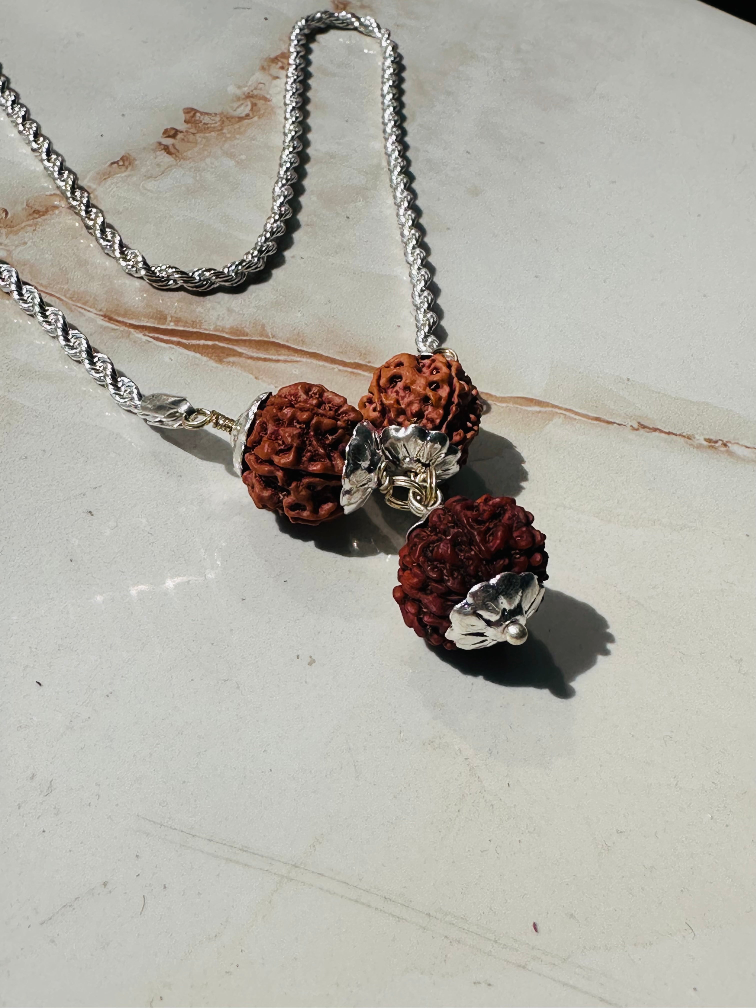 ✨ 2 Pcs 7 Mukhi Rudraksha (Nepali) + 1 Pc 11 Mukhi Rudraksha – Lab Certified ✨