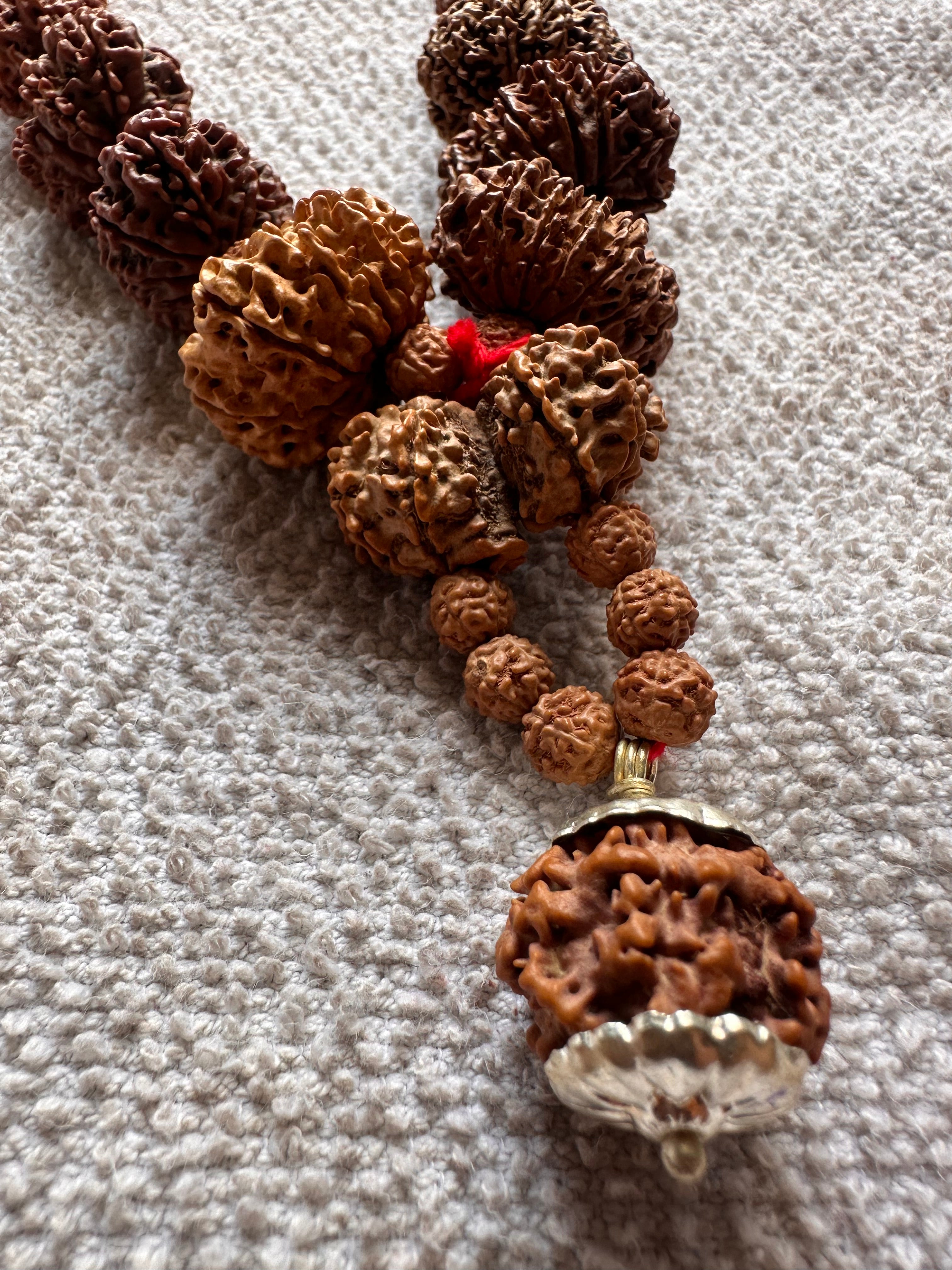 1–14 Mukhi Nepal Rudraksha Mala with Ganesh & Gauri Shankar