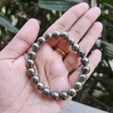 Certified & Energised Pyrite Bracelet for Prosperity and Warding off Negativity