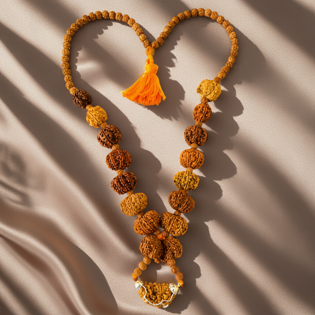 1 - 14 Mukhi Rudraksha Mala ( In Thread)