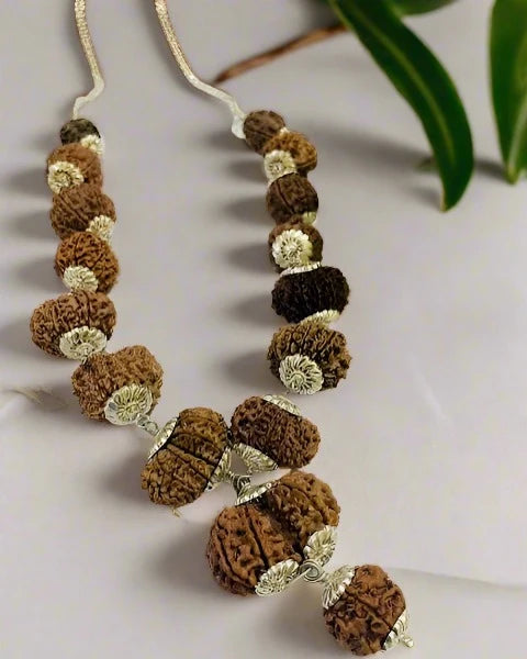 1-14 MUKHI RUDRAKSHA MALA - SIDDHA MALA (NEPALI BEADS)